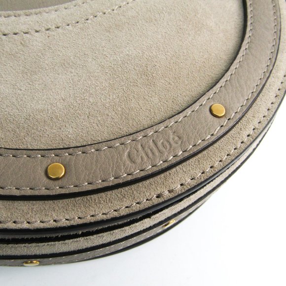 Chloé Pixie Round Leather Suede Handbag #N5491H64O - Picture 7 of 10